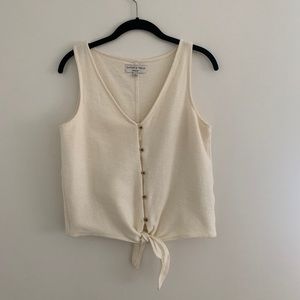 S cream Texture & Thread Madewell Tank